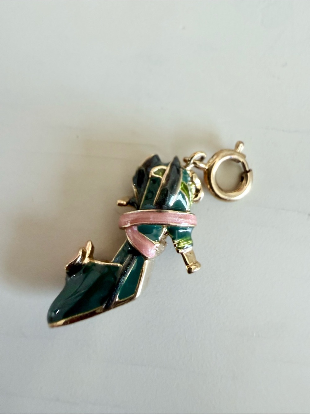 KJL Enamel High Heel Charm